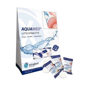 AQUAMED pastilės sausai burnai su ksilitoliu, HAGER&WERKEN, 25 vnt